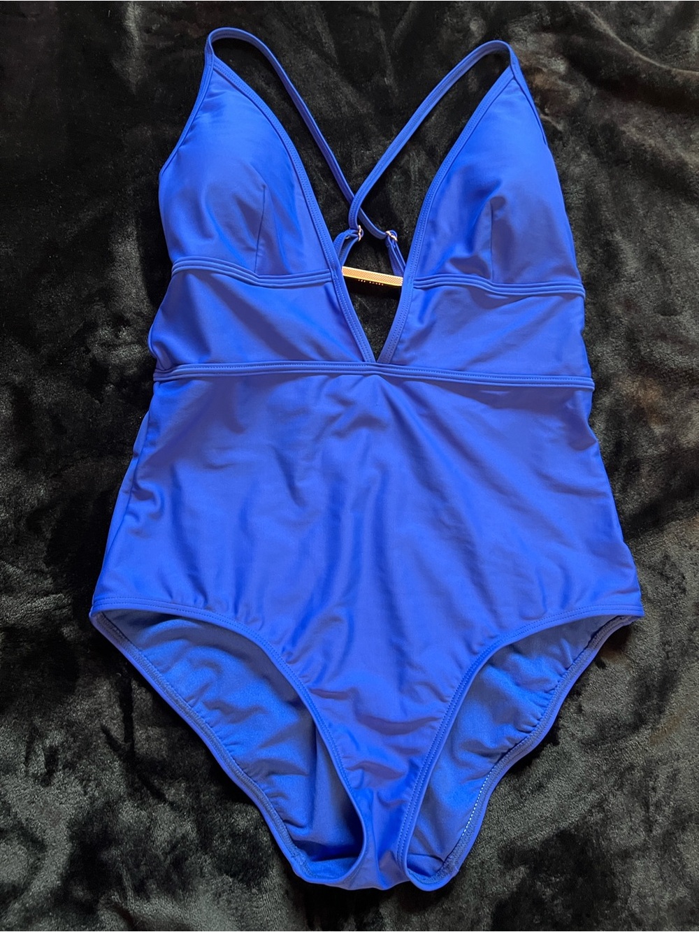 Ted Baker Royal Blue Girls' One-Piece Swimsuit with V-Neck